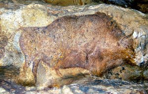 Bisonte en Font De Gaume, c.25,000 a.C.